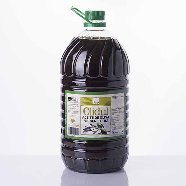 PET 5 litros. Aceite oliva virgen extra.